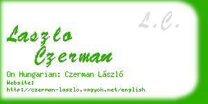 laszlo czerman business card
