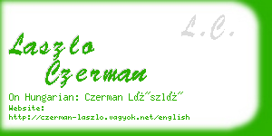 laszlo czerman business card